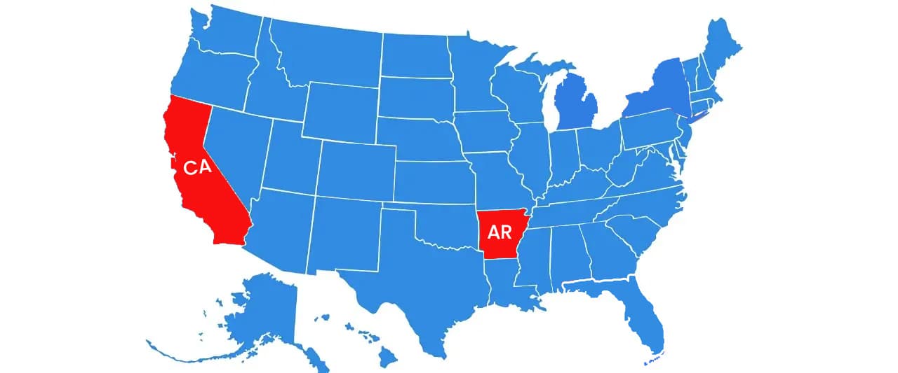 Arkansas to California Car Shipping