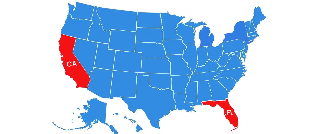 Florida to California Car Shipping